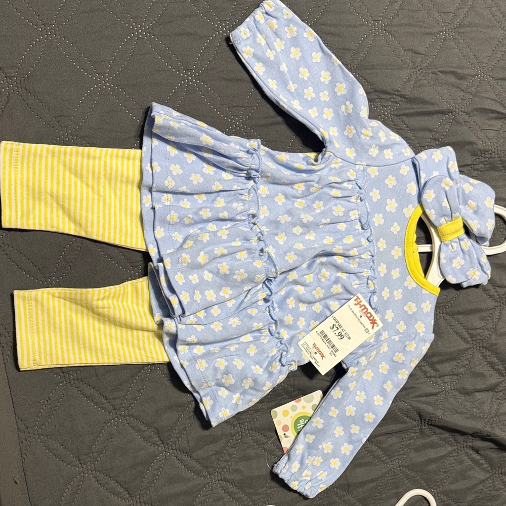 Carter's Blue and Yellow Baby Outfit Set